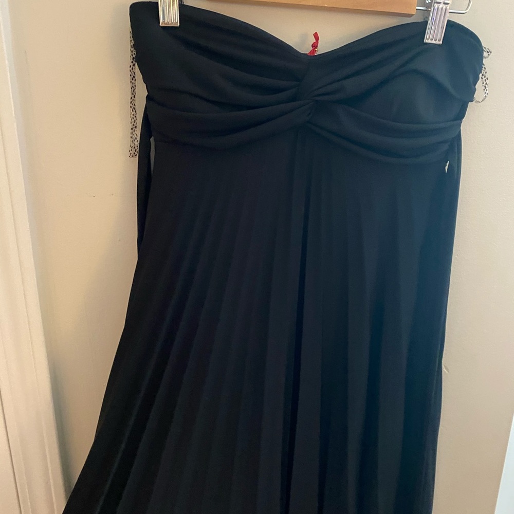 NWT BLACK STRAPLESS DRESS - Picture 3 of 7